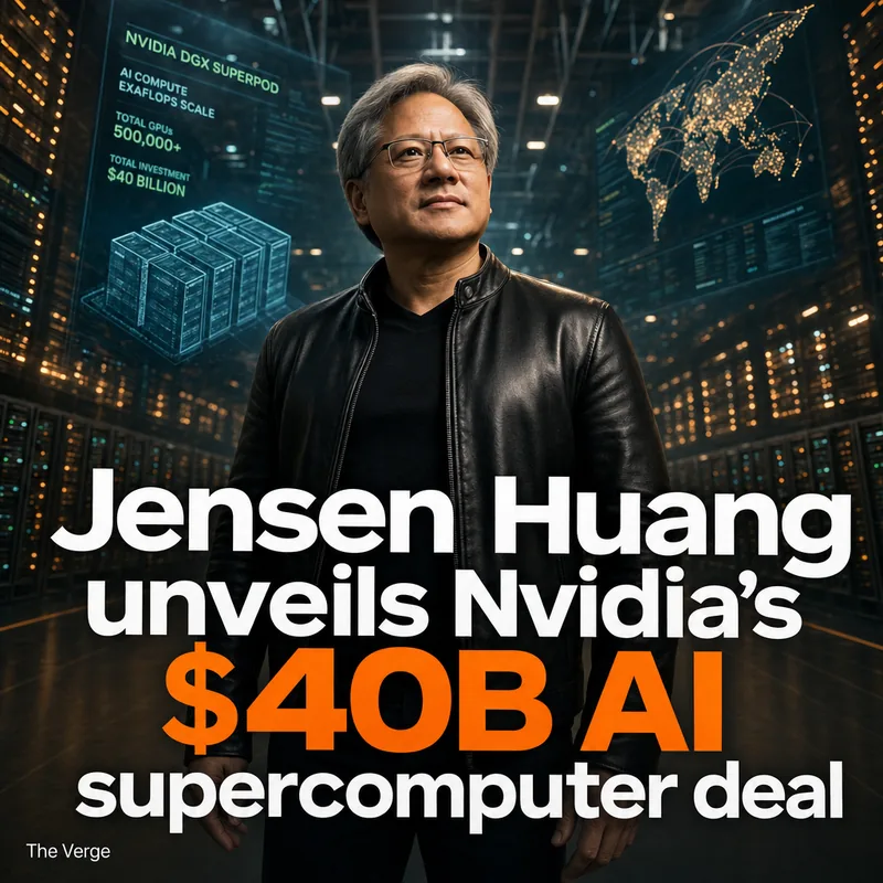 Nvidia AI supercomputer banner